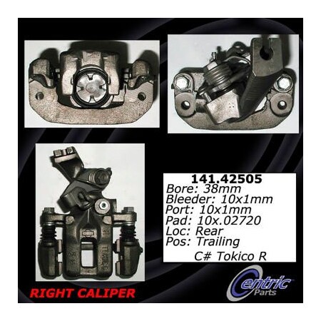 Centric Semi-Loaded Brake Caliper, Parts, 141.42505 141.42505